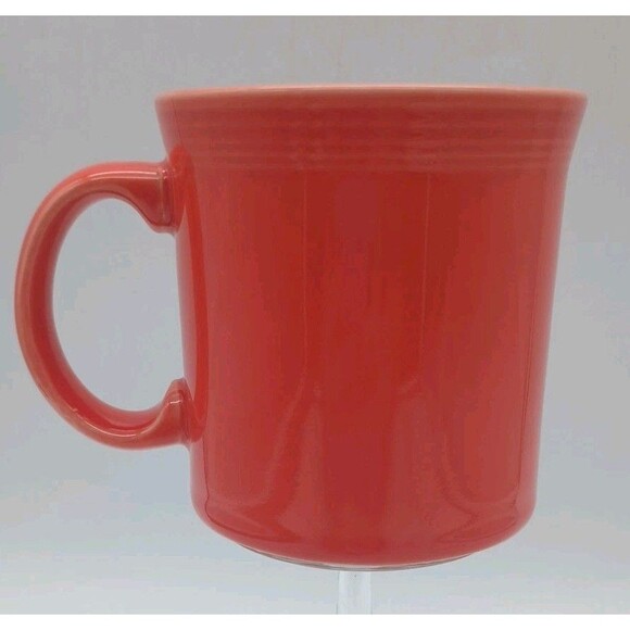 B07- HLC Fiestaware Orange Large Handle Coffee Mug Cup 10oz Fiesta - Picture 1 of 6